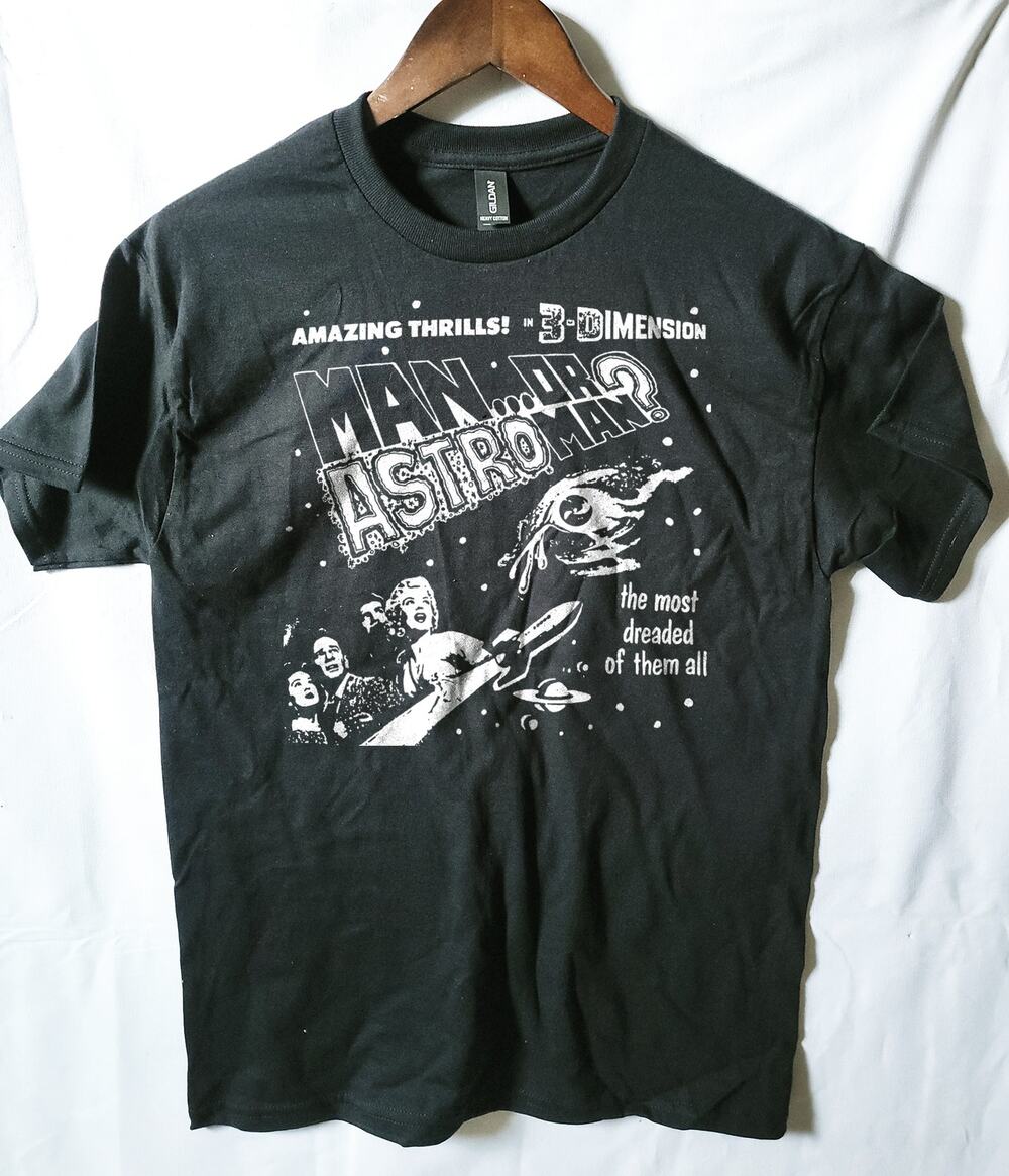 Man or Astroman band t shirt Size Medium Black